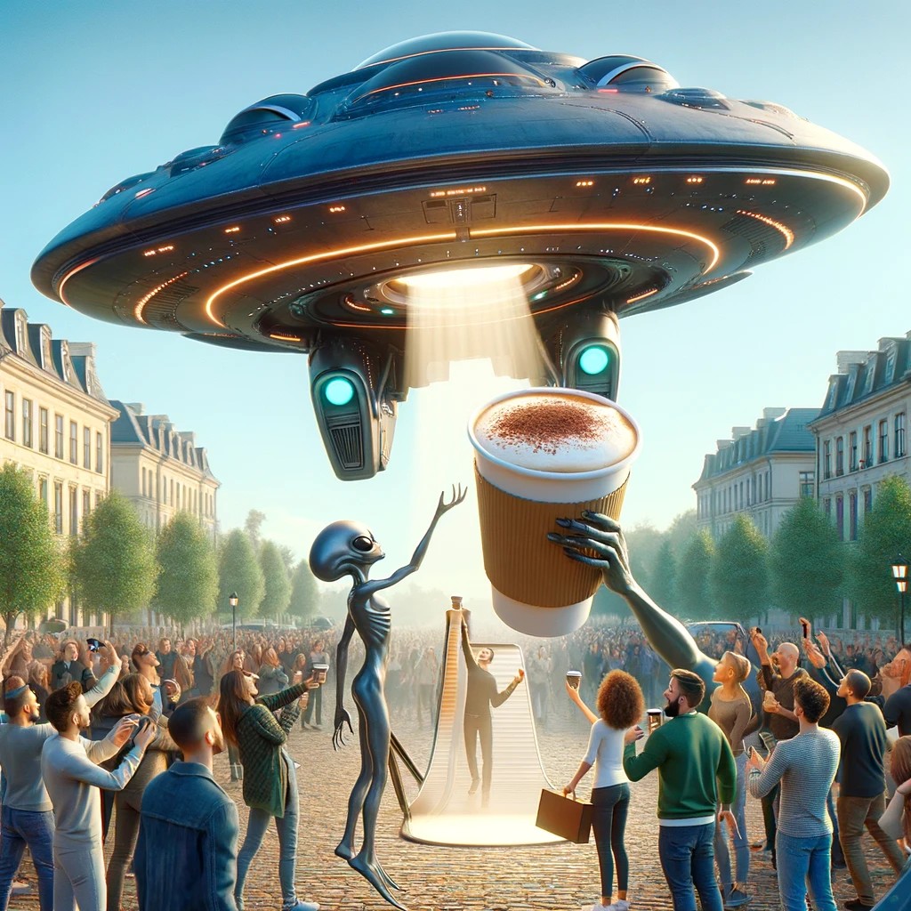 Aliens Bring the Macchiato to Earth